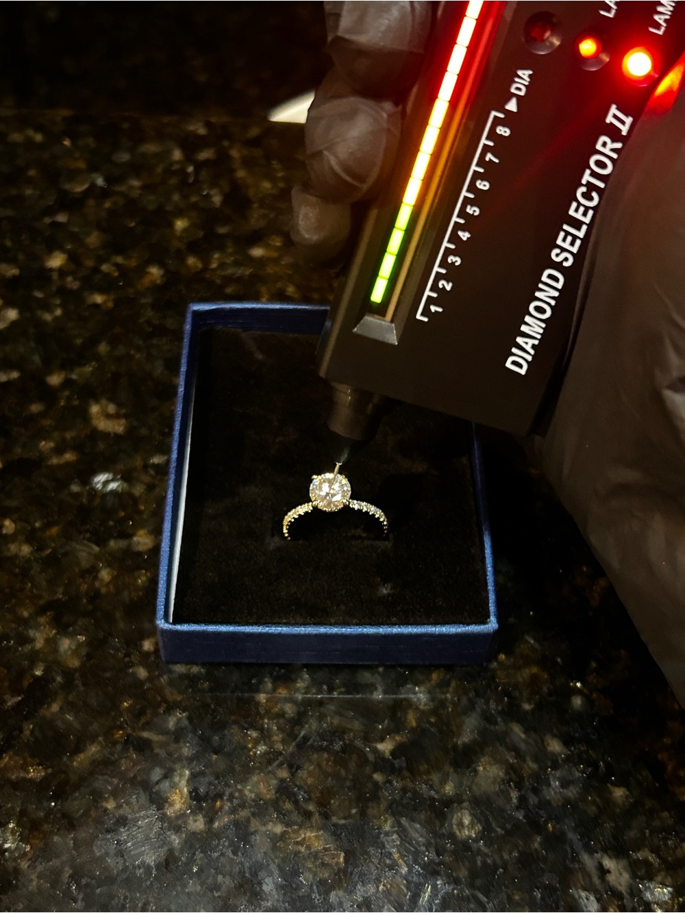 Size 6.5 | 2ct moissanite ring | 14k gold filling